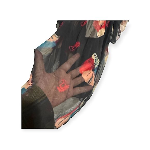 Ulla Johnson Marilyn Top in Nocturne, Silk Chiffon,  PF23 NWT Size 2 - Picture 11 of 15